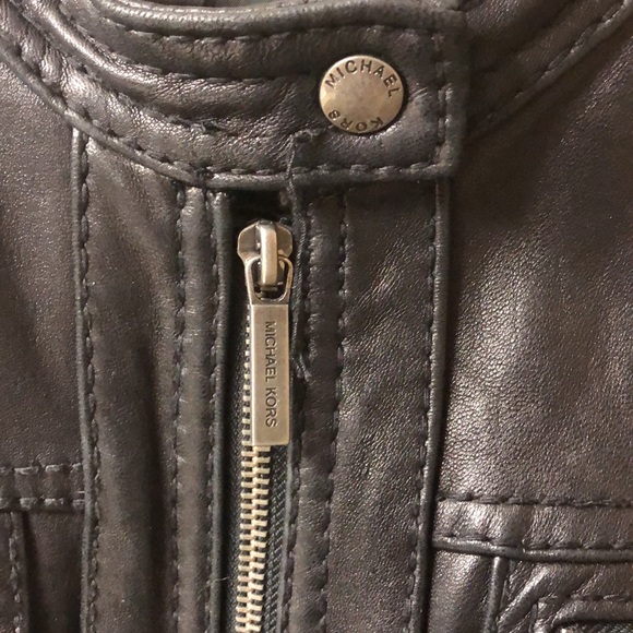 Leather MICHAEL Michael Kors Jacket - Picture 3 of 10